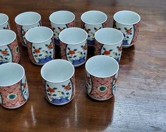 Charmant vintage bloemen Chinees theeservies