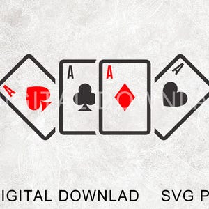 Playing Cards Svg, Aces svg