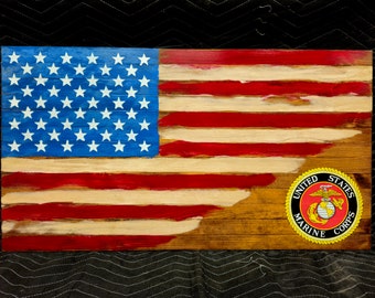 Custom wood flags, Challenge coin holder, Rustic flags, Handmade flags, Distressed flags, Logo flags, Custom flags, Military logo, Flags