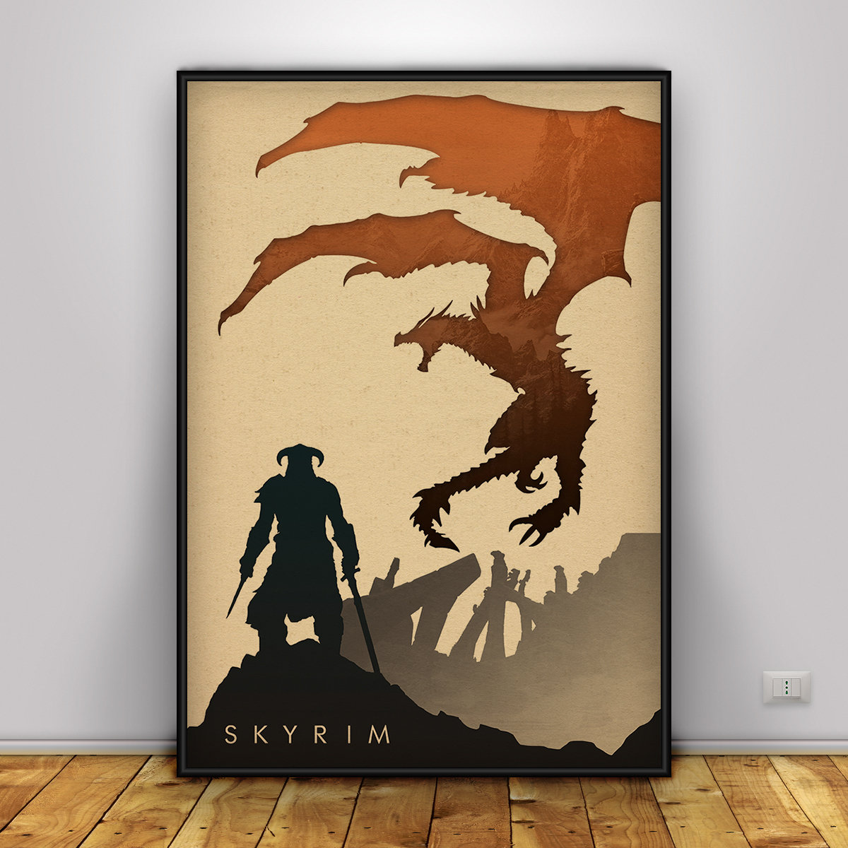 The Elder Scrolls Skyrim Game Poster Wall Art Wall Prints Home Decor ...