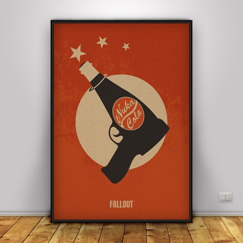 Nuka Cola Game Poster Wall Art Wall Prints Home Decor Kraft Paper Print ...