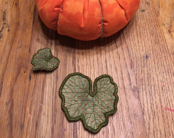 SFancy ITH Pumpkin Leaves 5 x 7