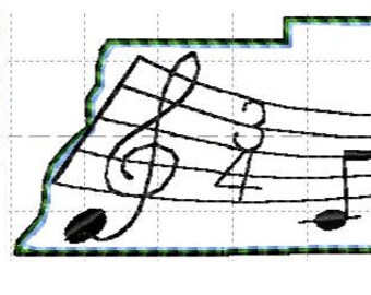 SFancy Tennessee Waltz Mapa 5 x 7