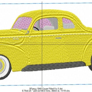 SFancy 1940 Ford Coupe Filled 9 x 5