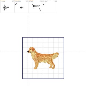 Schicker Golden Retriever 3 Zoll Breit