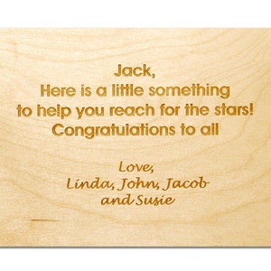 Engraved Message ONLY for Name Puzzle Stool image 3