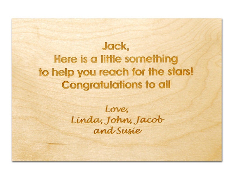 Engraved Message ONLY for Name Puzzle Stool image 3