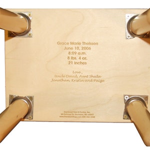 Engraved Message ONLY for Name Puzzle Stool