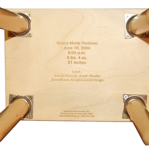 Damhorst Toys Engraved Message ONLY for Name Puzzle Stool