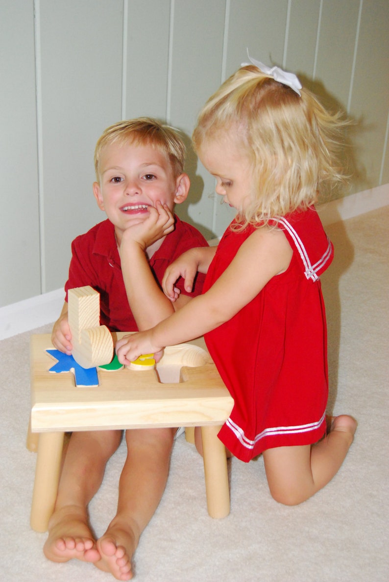 Child's Name Puzzle Stool FREE Shipping Item 101-2 image 6