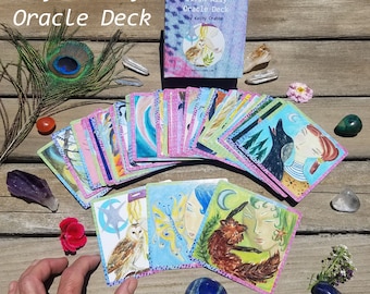 Elfin Ally Oracle Deck, 72-Card, Spirit Animals, Boxed Set, Animal Cards, 63 Page Guidebook