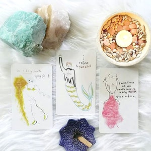 Lefty Oracle Deck, 52 Cards, 92 Page Guidebook, Oracle, Tarot, Divination, Inner Child Cards
