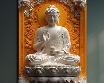 Buddha Wall Art, Tempered Glass Wall Art,Buddha Wall Decor,Indian Wall Art,Hindu Wall Art,Buddha Wall Painting,Glass Printing,Large Wall Art