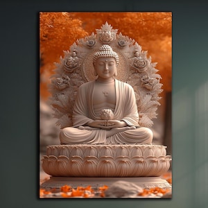 Buddha Wall Art, Tempered Glass Wall Art,Buddha Wall Decor,Indian Wall Art,Hindu Wall Art,Buddha Wall Painting,Glass Printing,Large Wall Art