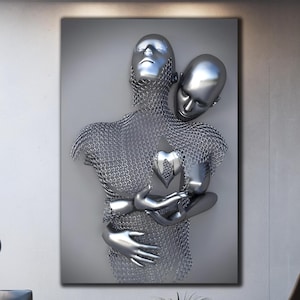 Thinking Man Wall Art, Sculpture Wall Art, Tempered Glass Wall Art, Glass Printing, Large Glass Wall Art, Modern Sculpture, Wall Hangings