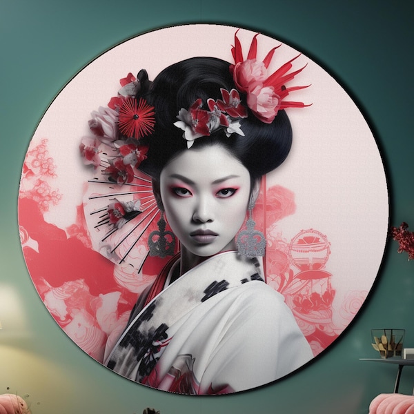 Geisha Tempered Glass Etsy