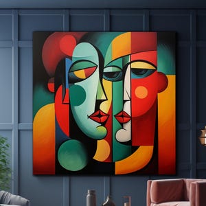 Pablo Picasso Wall Art, Lips Wall Art, Modern Stained Glass, Tempered Glass Wall Art, Glass Printing, Large Glass Wall Art, Wall Hangings