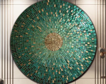Luxury Glass Wall Art, Tempered Glass Wall Art, Round Painting, Abstract Glass Wall Art,Large Glass Wall Art, Modern Glass Wall Art
