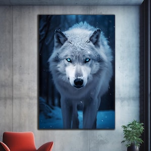 Wolf Wall Art, Tempered Glass Wall Art,Glass Printing, Wolf Wall Decor, Large Glass Wall Art, Wall Hangings, Glass Wall Decor, Wolf Painting