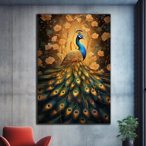 Peacock Wall Art, Tempered Glass Wall Art, Glass Printing, Large Glass Wall Art, Custom Photo Glass, Animal Glass Decor, Peacock Wall Decor