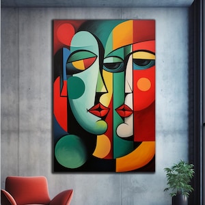 Pablo Picasso Wall Art, Tempered Glass Wall Art, Glass Printing, Large Glass Wall Art, Wall Hangings, Lips Wall Art, Modern Stained Glass