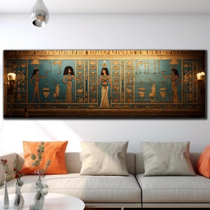 Egyptian Wall Art, Ancient Egypt Wall Art, Tempered Glass Wall Art, Egyptian Pharaoh Art, Glass Printing,Large Glass Wall Art,Glass Wall Art