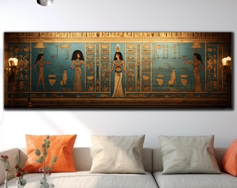 Egyptian Wall Art, Ancient Egypt Wall Art, Tempered Glass Wall Art, Egyptian Pharaoh Art, Glass Printing,Large Glass Wall Art,Glass Wall Art