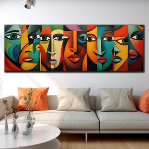 Pablo Picasso Wall Art, Tempered Glass Wall Art, Panoramic Wall Art Glass Printing, Large Wall Art, Lips Wall Art, Modern Stained Glass