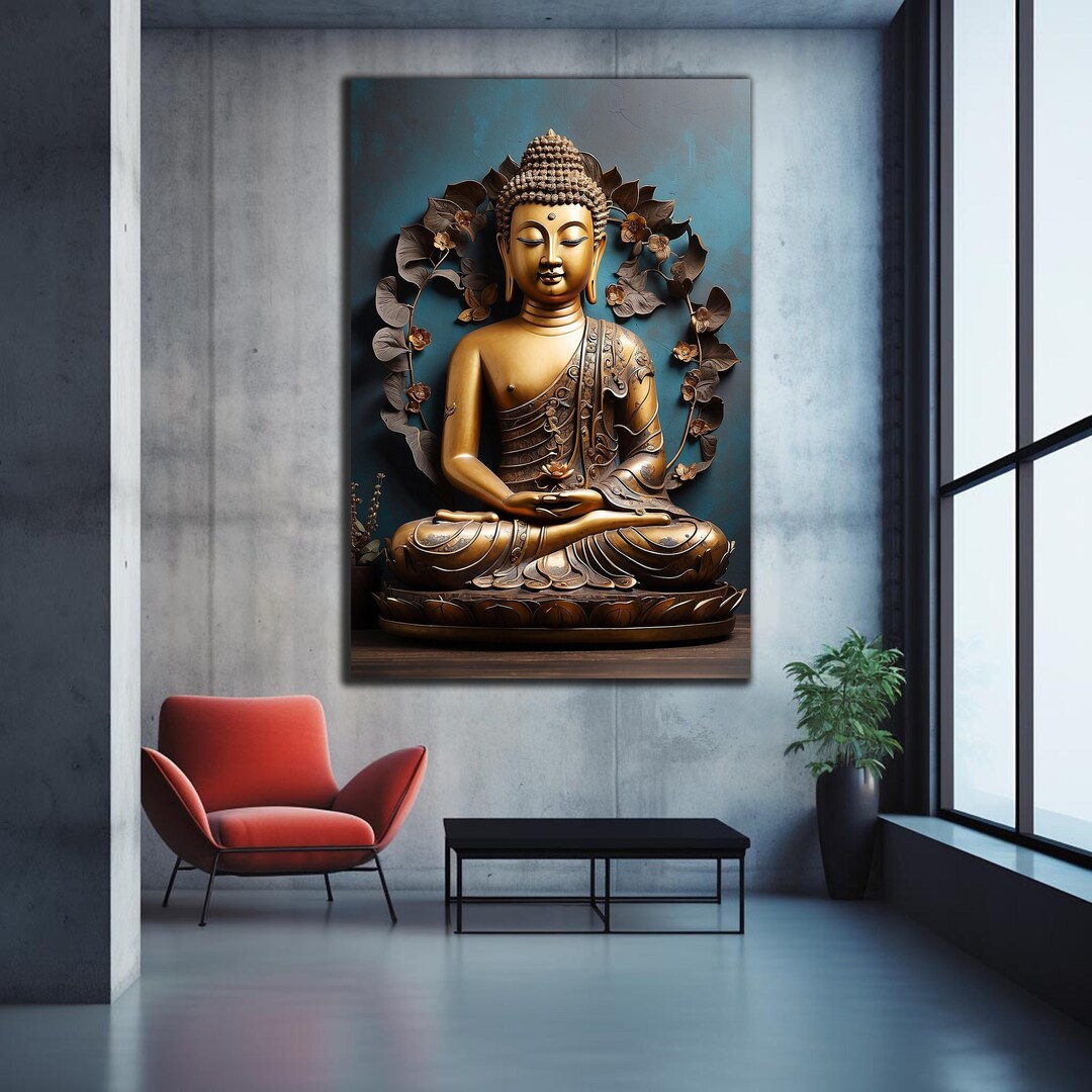 Buddha Wall Art,tempered Glass Wall Art, Buddha Wall Decor,glass ...