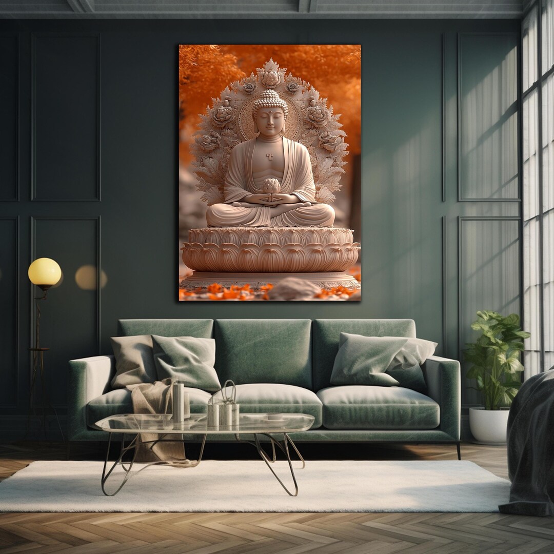 Buddha Wall Art, Tempered Glass Wall Art,buddha Wall Decor,indian Wall ...
