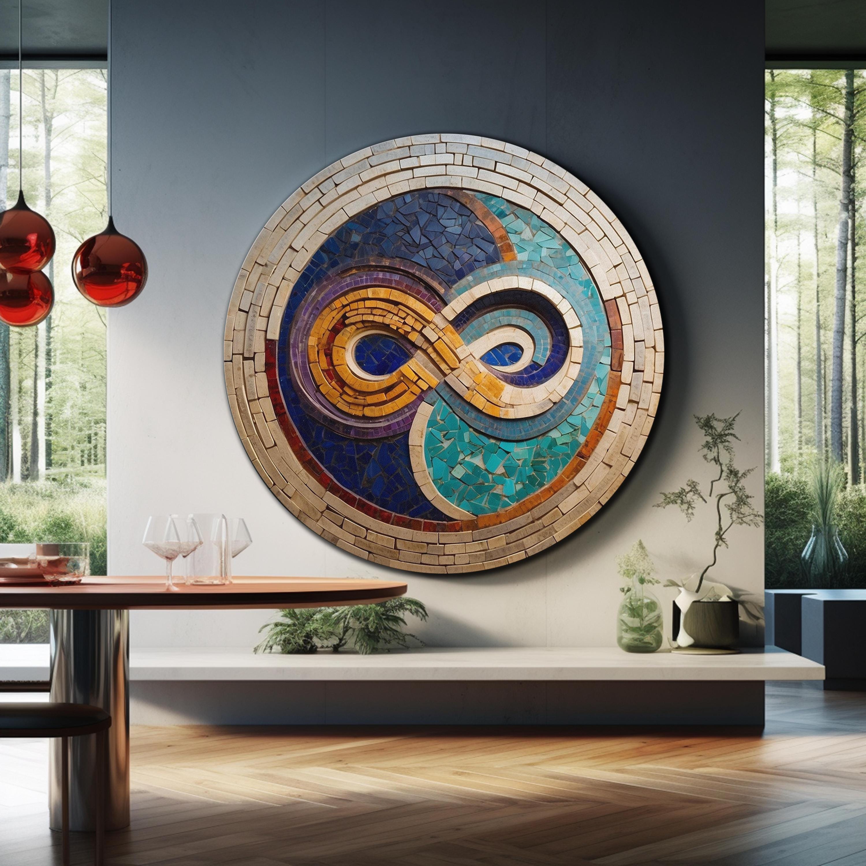 Tempered Glass Wall Decor, Infinity Symbol Wall Art, Glass Printing ...