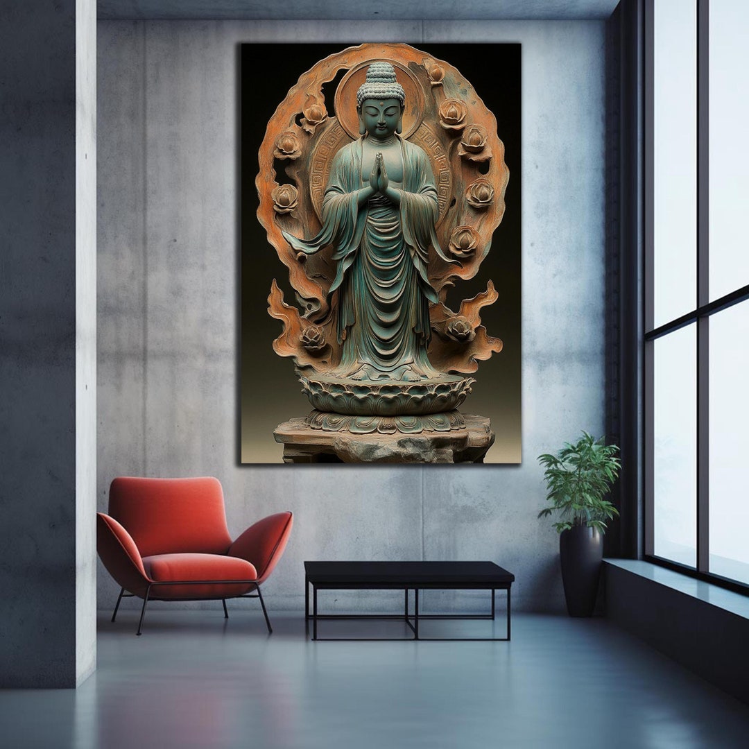 Buddha Wall Art, Tempered Glass Wall Art,buddha Wall Decor,indian Wall ...