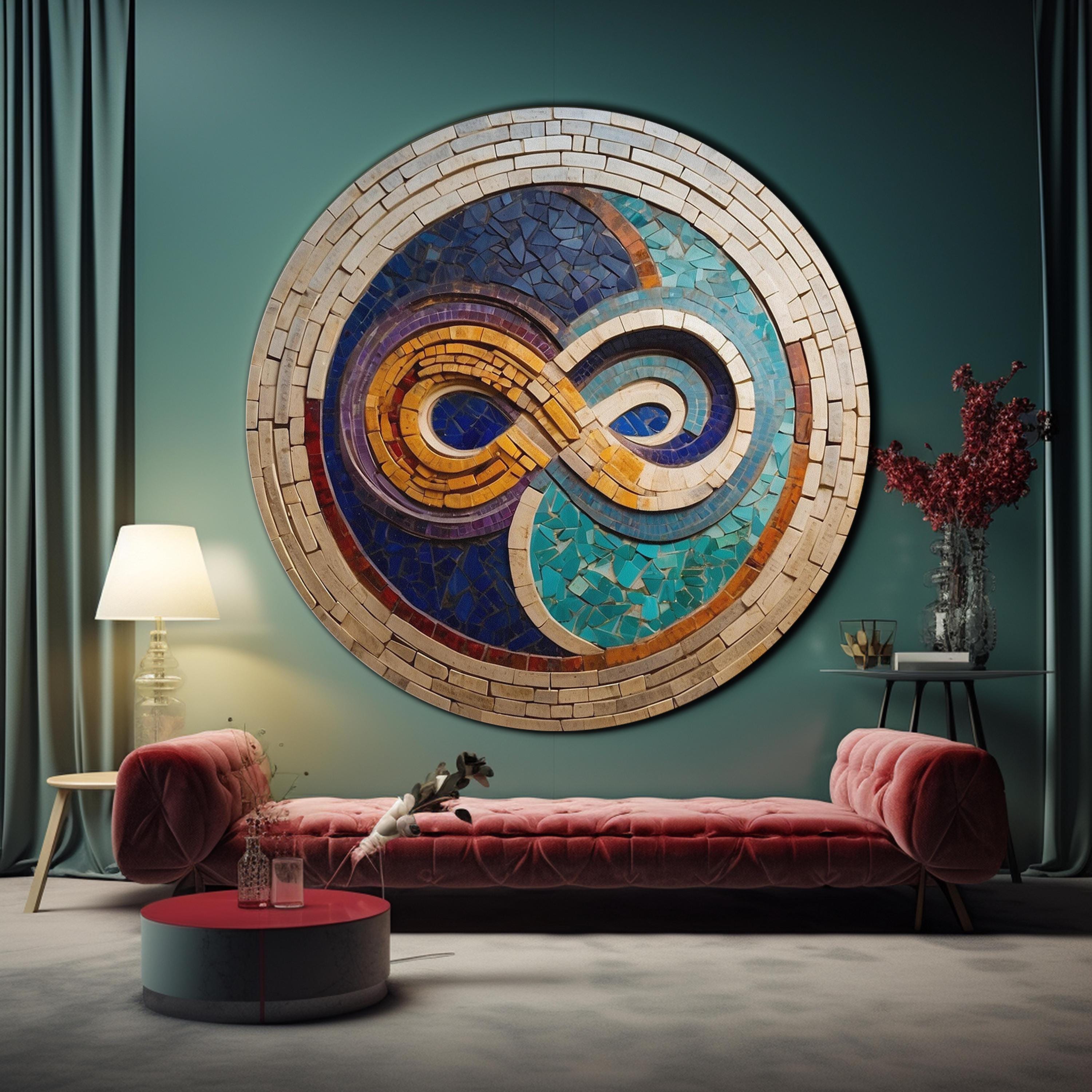 Tempered Glass Wall Decor, Infinity Symbol Wall Art, Glass Printing ...