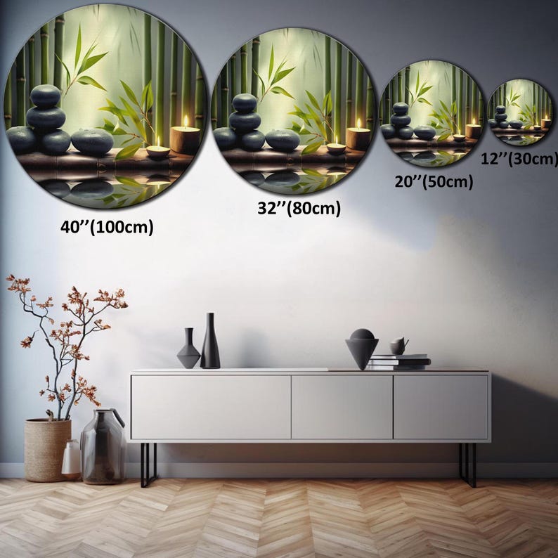 Zen Bamboo Glass Wall Art, Tempered Glass Wall Art, Spa Wall Art, Zen ...