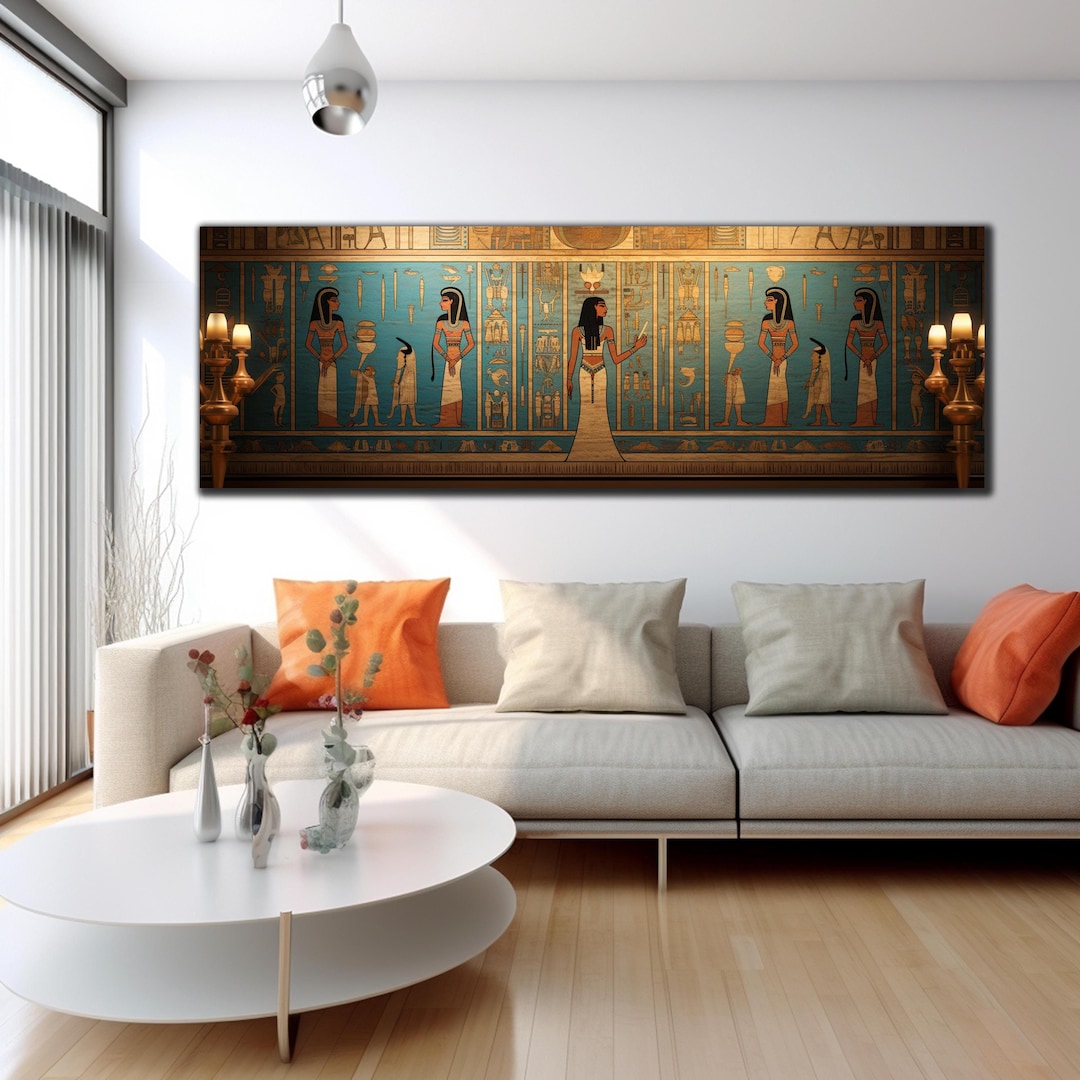 Egyptian Wall Art, Ancient Egypt Wall Art, Tempered Glass Wall Art ...