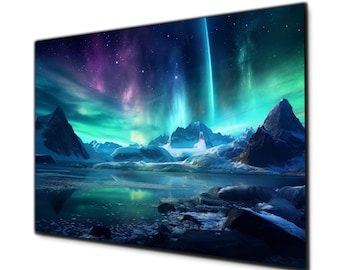 Northern Lights Wall Art, Tempered Glass Wall Art, Glass Printing, Aurora Wall Art, Aurora Borealis, Large Glass Wall Art, Wall Hangings