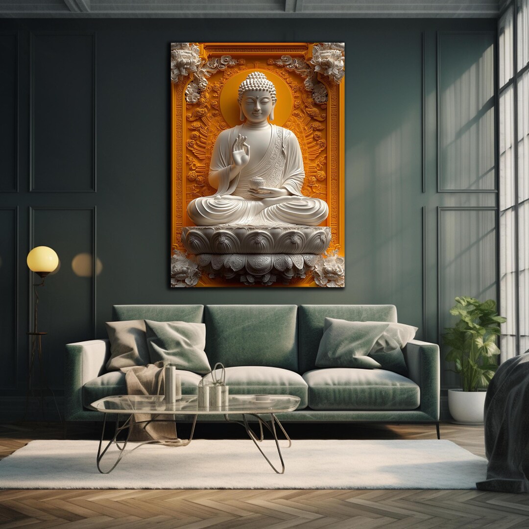 Buddha Wall Art, Tempered Glass Wall Art,buddha Wall Decor,indian Wall ...