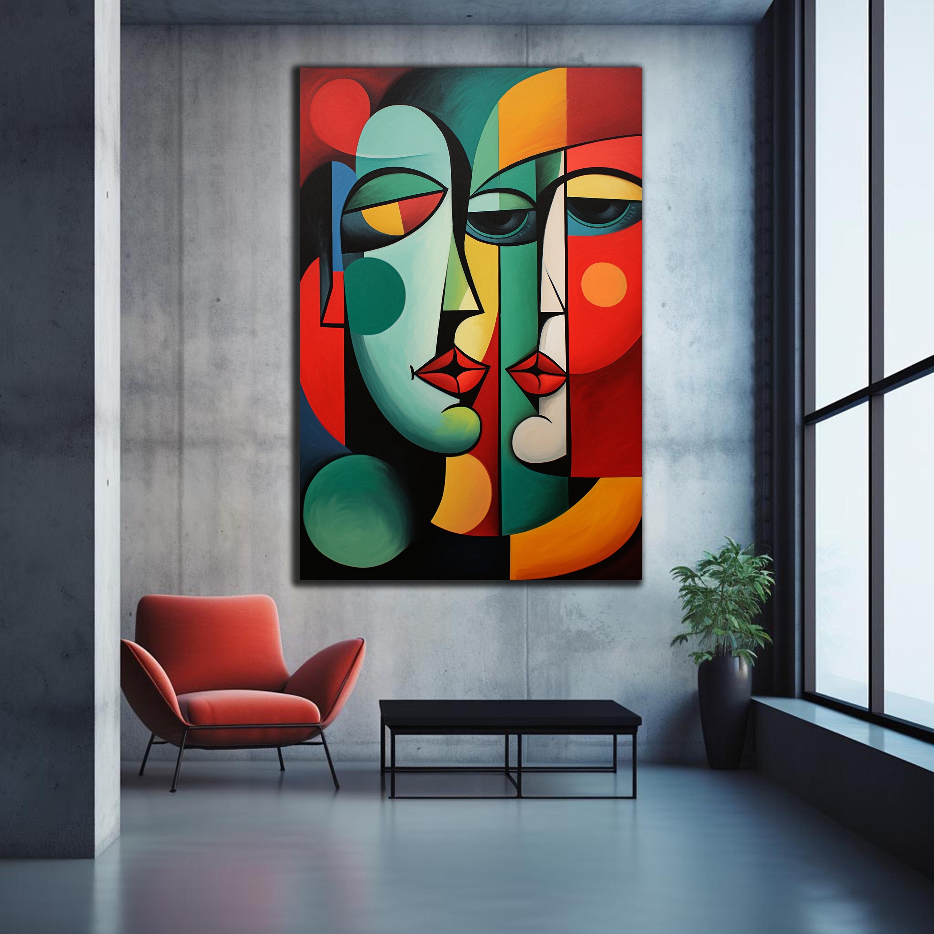 Pablo Picasso Wall Art, Tempered Glass Wall Art, Glass Printing, Large Glass Wall Art, Wall Hangings, Lips Wall Art, Modern Stained Glass
