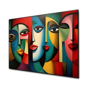 Pablo Picasso Wall Art, Tempered Glass Wall Art, Glass Printing, Large Glass Wall Art, Wall Hangings, Lips Wall Art, Modern Stained Glass