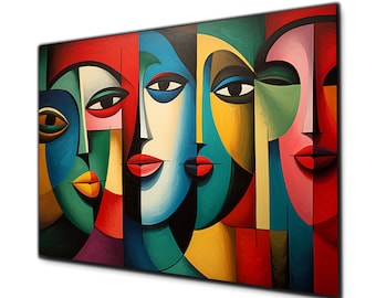 Pablo Picasso Wall Art, Tempered Glass Wall Art, Glass Printing, Large Glass Wall Art, Wall Hangings, Lips Wall Art, Modern Stained Glass