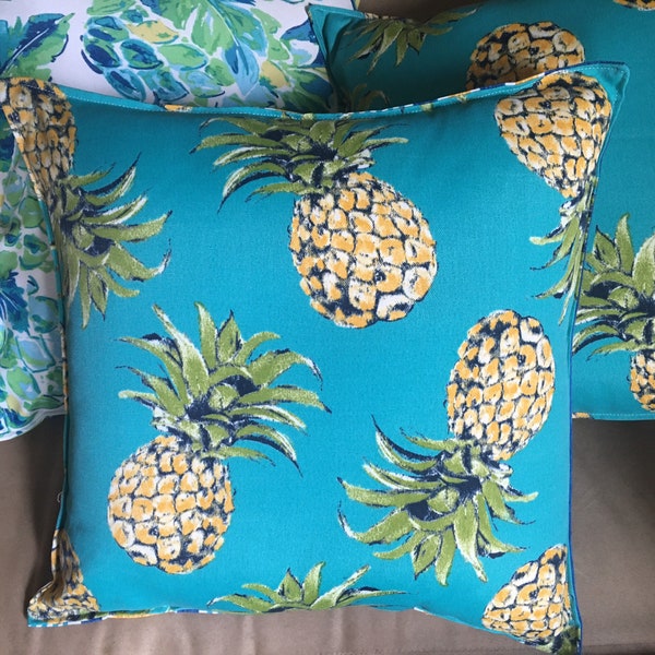 Teal Yellow Pillow Etsy