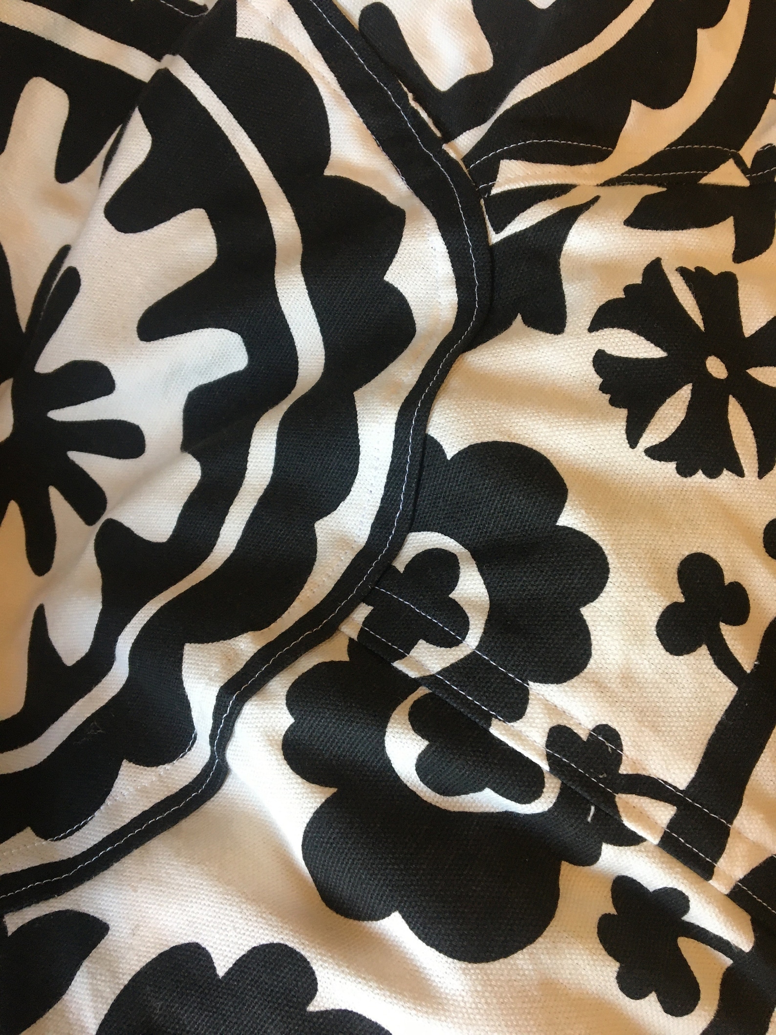 Bold Black and White Suzani Print Bean Bag Chair Cover and Etsy