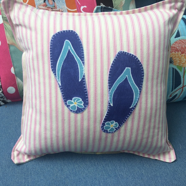 Flip Flop Pillow Etsy
