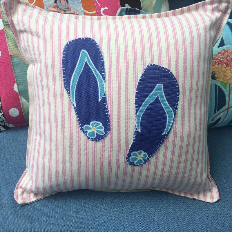 Curated Textured Flip Flops Pillow Gallery View 51