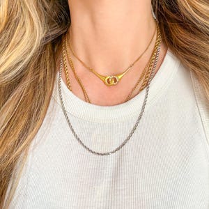 Vintage 14k White Gold 20 Inch Rope Chain image 2