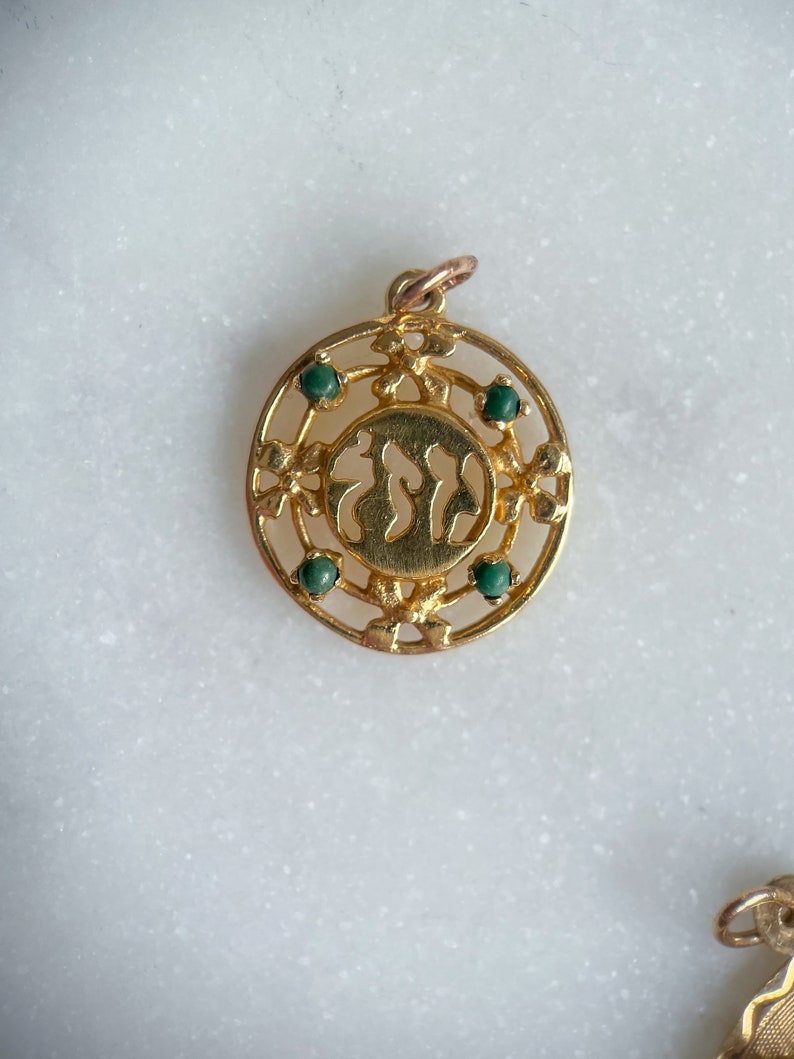 Various Vintage 14k Yellow Gold Tree of Life, Hebrew Charms Etsy