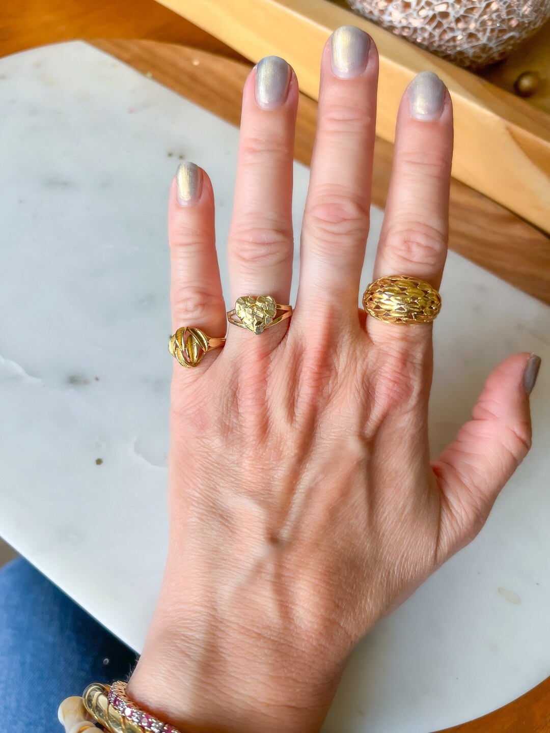 Amazon.com: Diamond Solid 10k Yellow Gold Ladies Heart Ring
