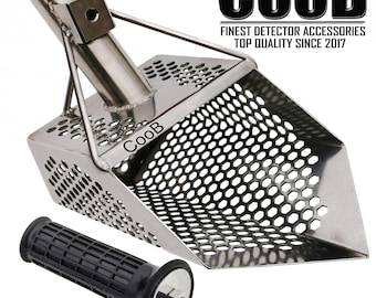 Beach Sand Scoop: Stainless Steel Metal Detecting Tool with ProHandle