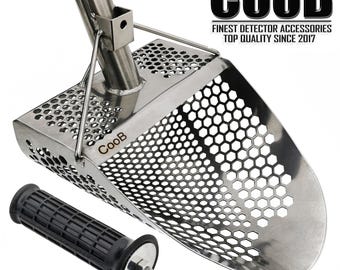 Beach Sand Scoop Metal Detector: Stainless Steel HEX-710 with ProHandle