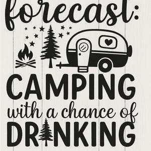 Weekend Forecast Camping Printable